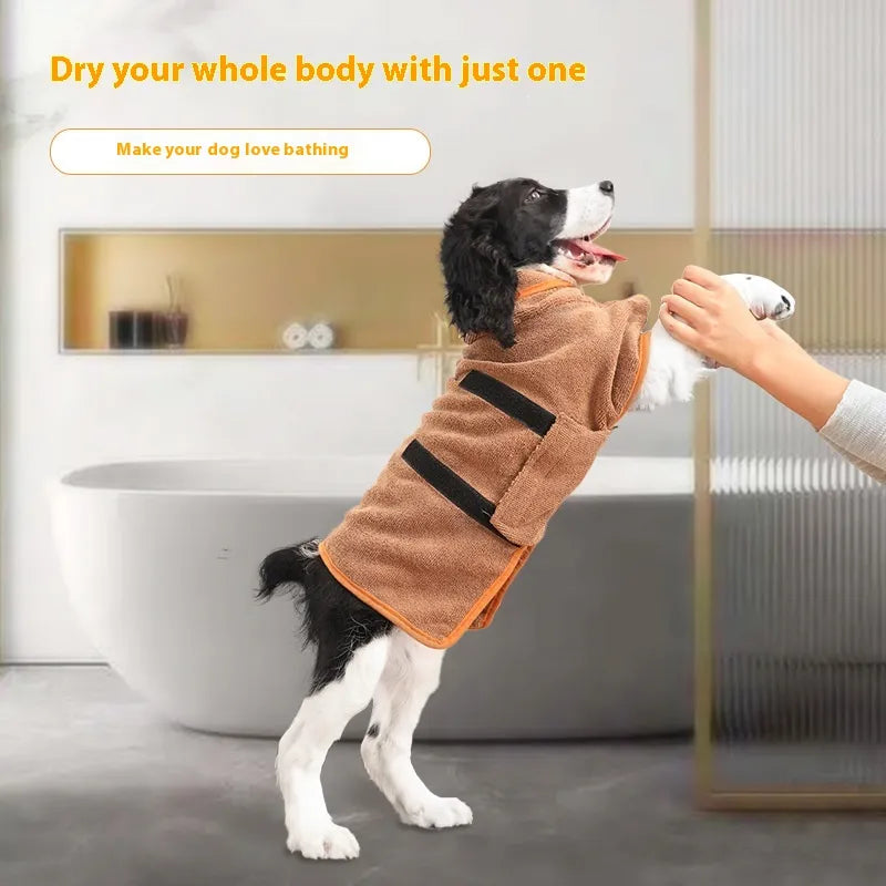 PawVoyage wearable drying towel for dogs
