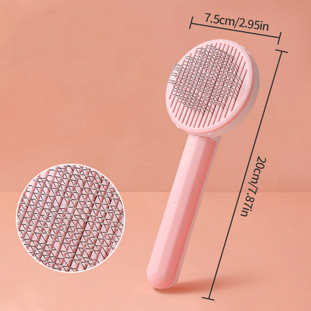 PawVoyage ShedRelease™ Self-Cleaning Slicker Brush – Cats & Dogs