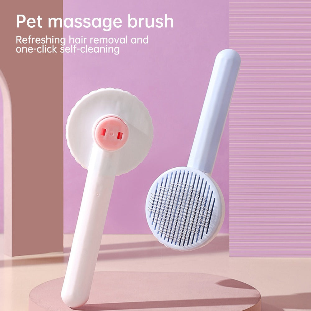 PawVoyage ShedRelease™ Self-Cleaning Slicker Brush – Cats & Dogs