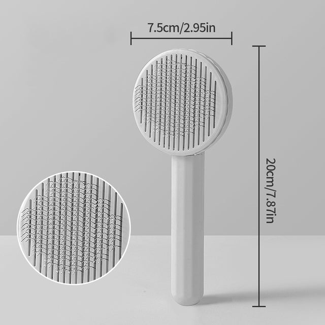 PawVoyage ShedRelease™ Self-Cleaning Slicker Brush – Cats & Dogs