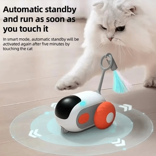 PawVoyage WhiskerDrive™ Smart Cat Toy – Remote & Auto Play