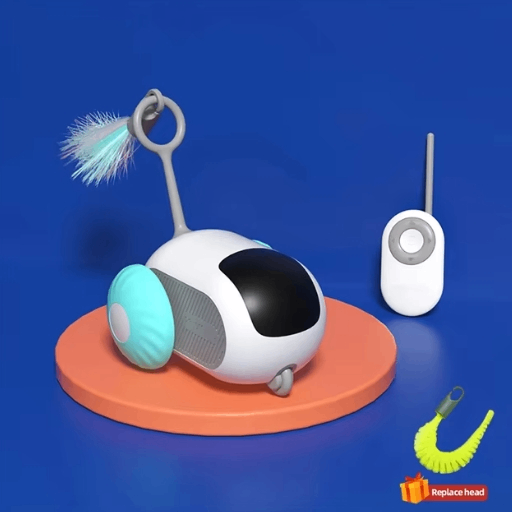 PawVoyage WhiskerDrive™ Smart Cat Toy – Remote & Auto Play