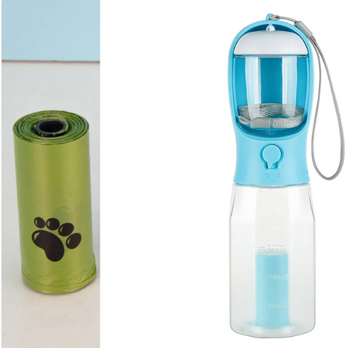 PawVoyage 3-in-1 dog travel water bottle — product view 1