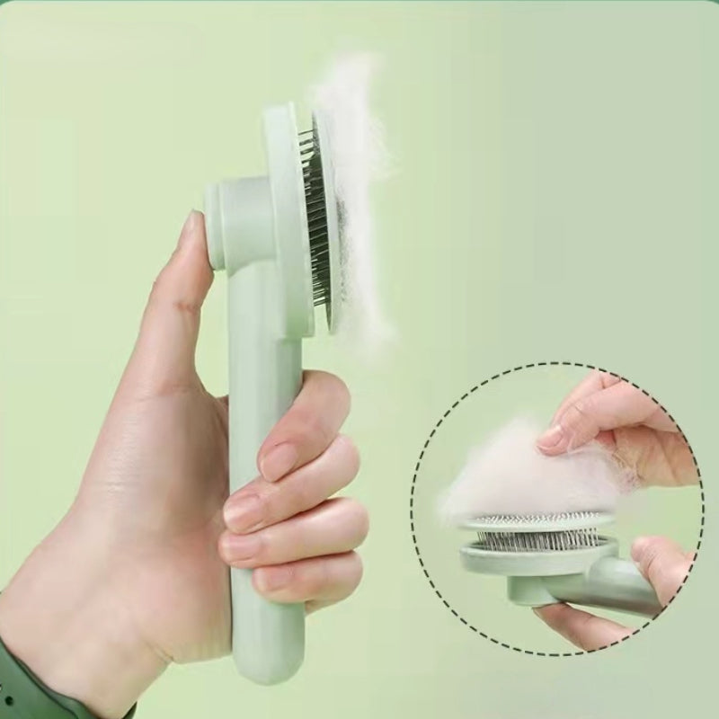PawVoyage ShedRelease™ Self-Cleaning Slicker Brush – Cats & Dogs