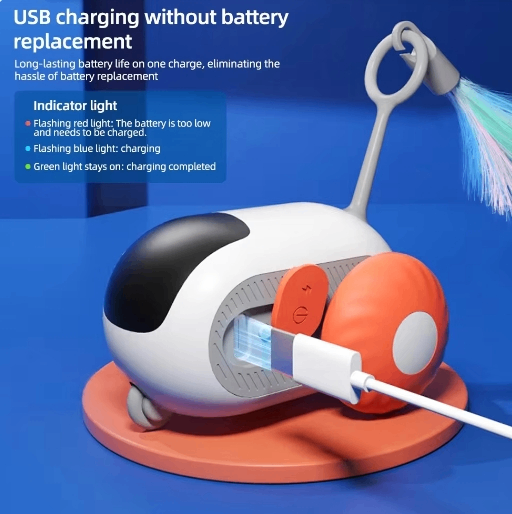 PawVoyage WhiskerDrive™ Smart Cat Toy – Remote & Auto Play