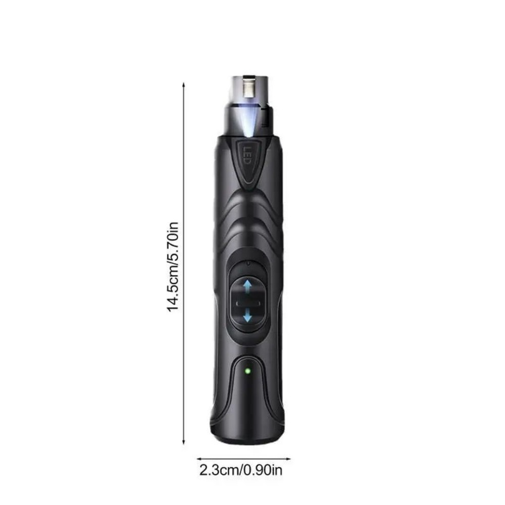 PawVoyage PawPrecision™ LED Pet Nail Grinder – Quiet 2-Speed