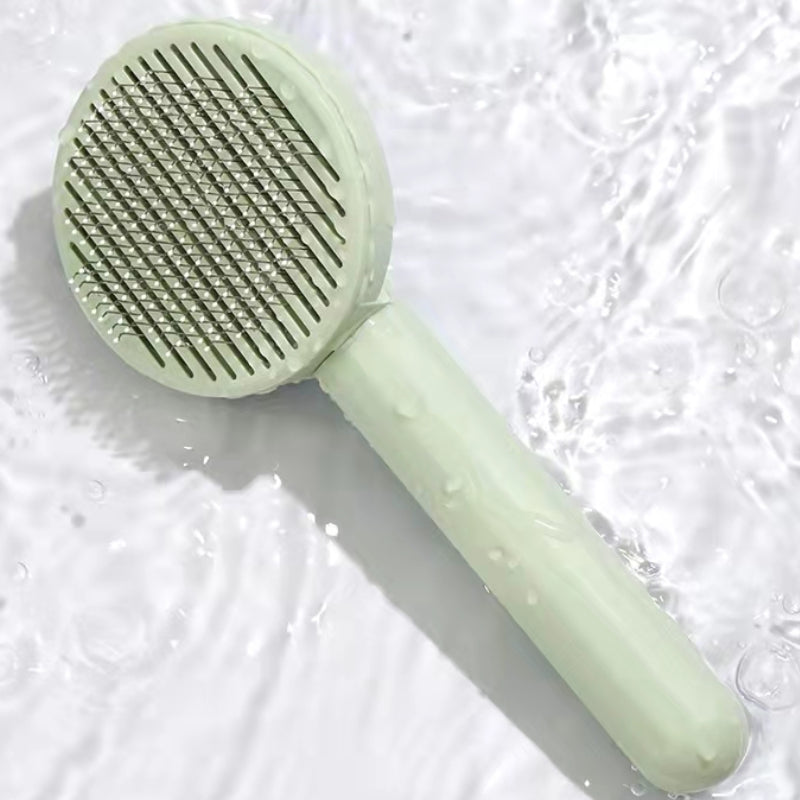 PawVoyage ShedRelease™ Self-Cleaning Slicker Brush – Cats & Dogs