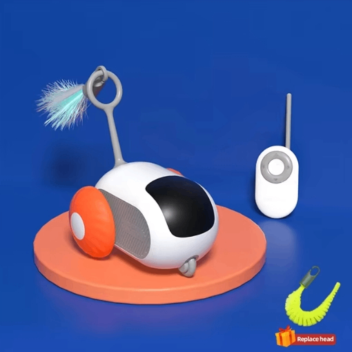 PawVoyage WhiskerDrive™ Smart Cat Toy – Remote & Auto Play