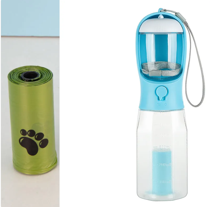 PawVoyage 3-in-1 dog travel water bottle — product view 4