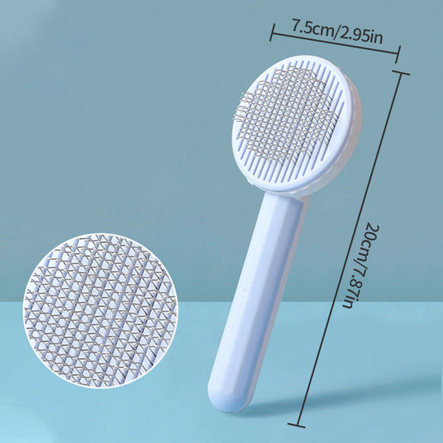 PawVoyage ShedRelease™ Self-Cleaning Slicker Brush – Cats & Dogs